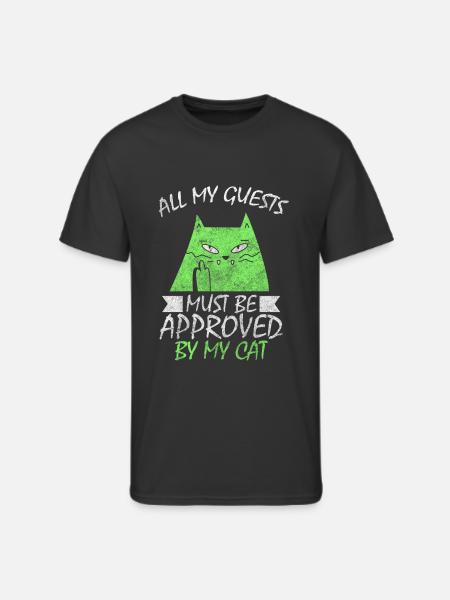 Cats Cat Face - Men's 50/50 T-Shirt - black