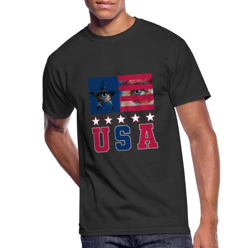 Stars and Vision USA - Men's 50/50 T-Shirt