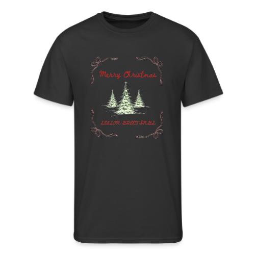 Beautiful Green Christmas Tree Graphic - Men's 50/50 T-Shirt