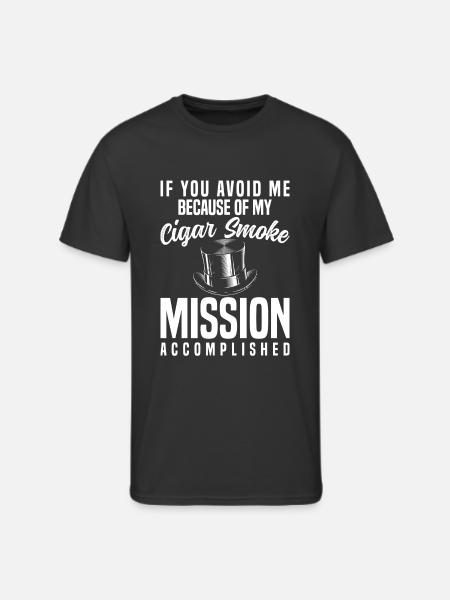Cigars Smoking Smoke Connoisseurs - Men's 50/50 T-Shirt - black