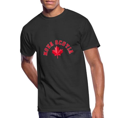 Nova Scotia with maple leaf - Men's 50/50 T-Shirt