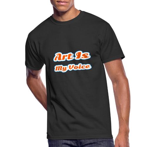 Art Is My Voice — Express Yourself Script - Men's 50/50 T-Shirt