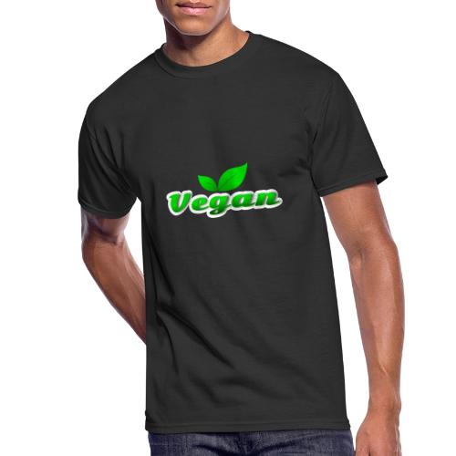 Pure Vegan Leaves - Men's 50/50 T-Shirt