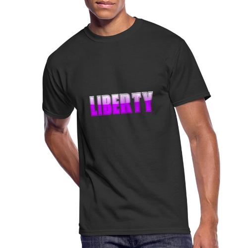 Liberty Typography Graphic Design - Men's 50/50 T-Shirt
