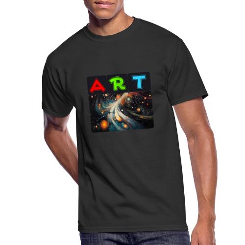 Swirls of Colorful Art - Men's 50/50 T-Shirt