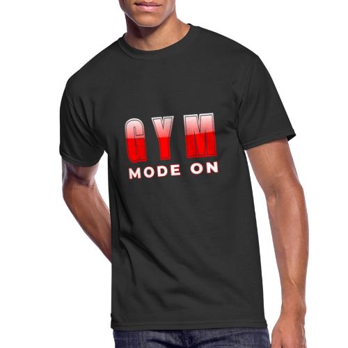 Gym Mode On Fitness Typography Design - Men's 50/50 T-Shirt