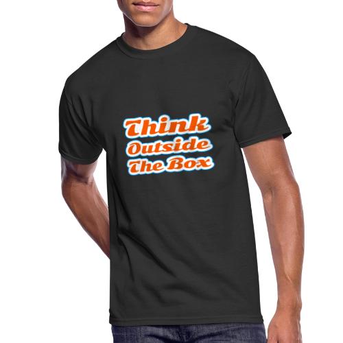 Think Outside the Box — Creative Mindset Script - Men's 50/50 T-Shirt