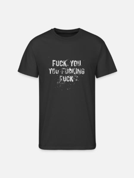 YOU FUCKING W - Men's 50/50 T-Shirt - black