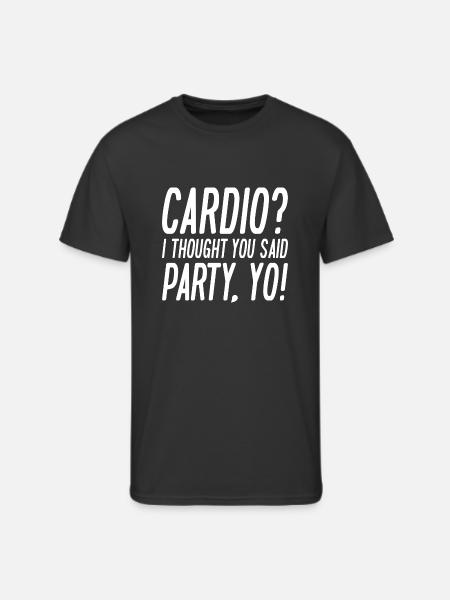 Cardio Party Yo - Men's 50/50 T-Shirt - black