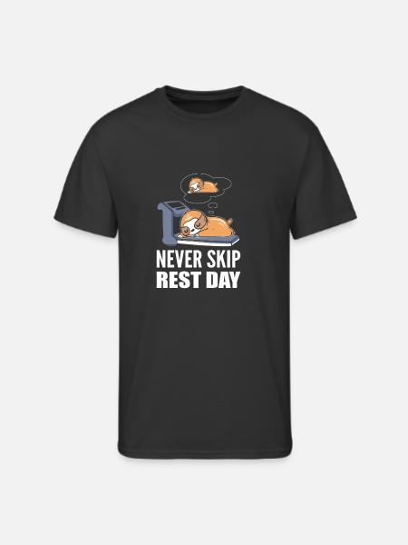 Never Skip Sleepyhead Gift - Men's 50/50 T-Shirt - black