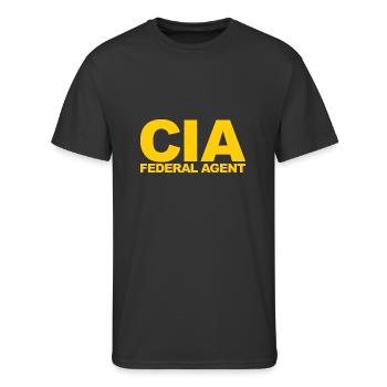 Cia Federal Agent - Men's 50/50 T-Shirt - black - Front - Jackson (183cm)