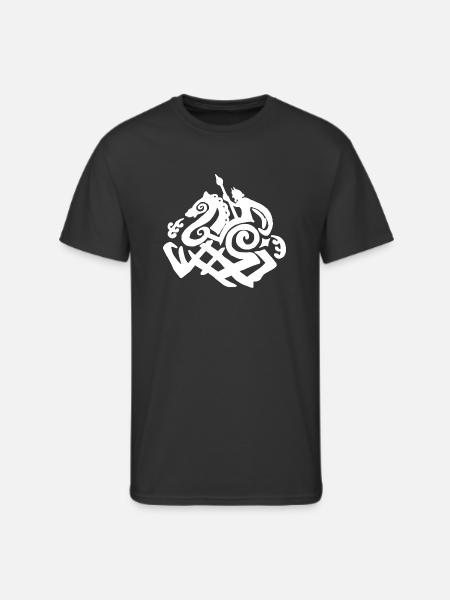 Odin And Sleipnir - Men's 50/50 T-Shirt - black