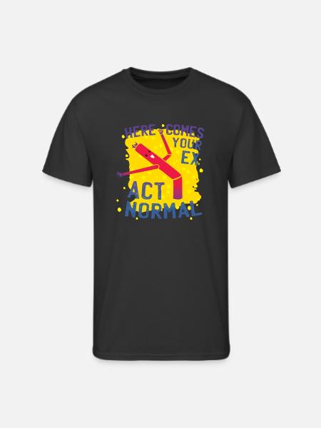 Act Normal - Men's 50/50 T-Shirt - black