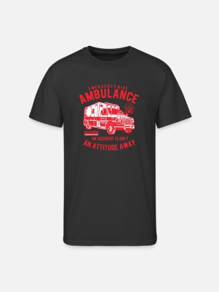 Ambulance Emergency Ride - Men's 50/50 T-Shirt - black