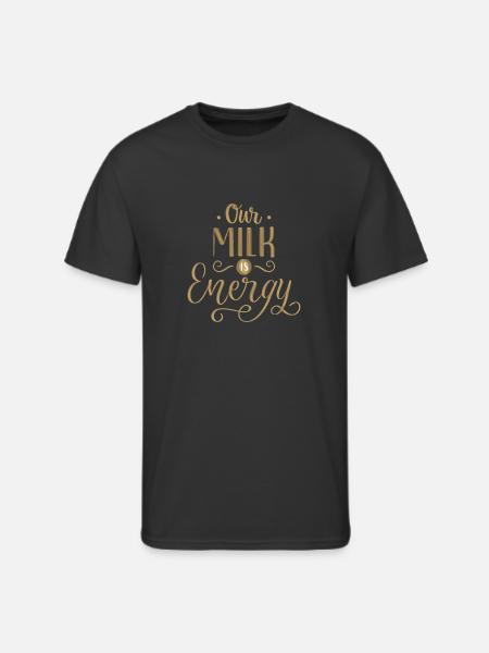 our milk is energy - Men's 50/50 T-Shirt - black