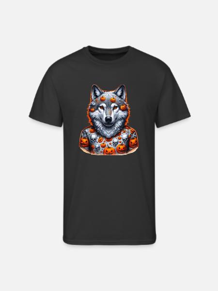 halloween wolf - Men's 50/50 T-Shirt - black