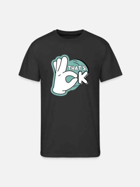 Sleek & Stylish: That's OK™ - Men's 50/50 T-Shirt - black