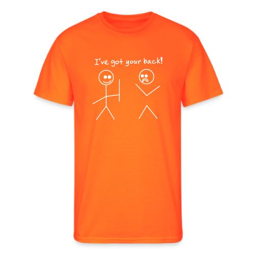 Got Your Back Stick Figure Design - Men's 50/50 T-Shirt