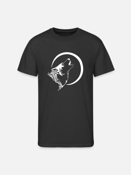 Wolf Howl Tribal - Men's 50/50 T-Shirt - black