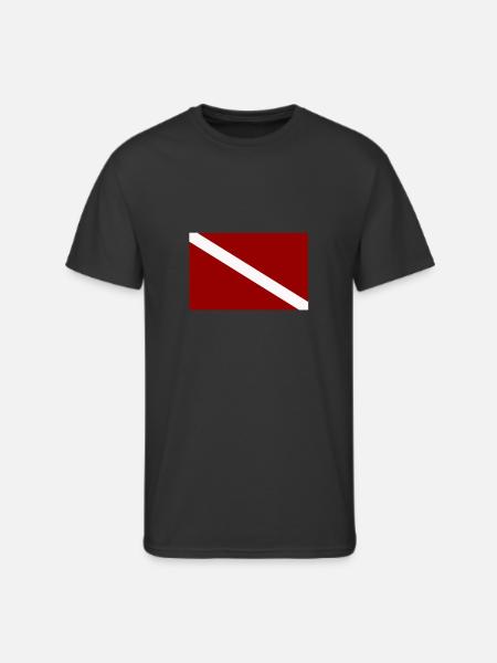scuba flag - Men's 50/50 T-Shirt - black