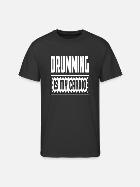 Drumming Is My Cardio - Men's 50/50 T-Shirt - black