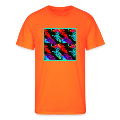 Neon Luminous Foliage Elegance - Men's 50/50 T-Shirt