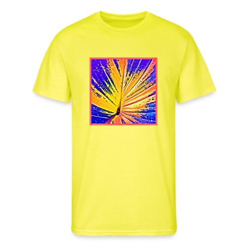 Vibrant Neon Leaf Pattern - Men's 50/50 T-Shirt