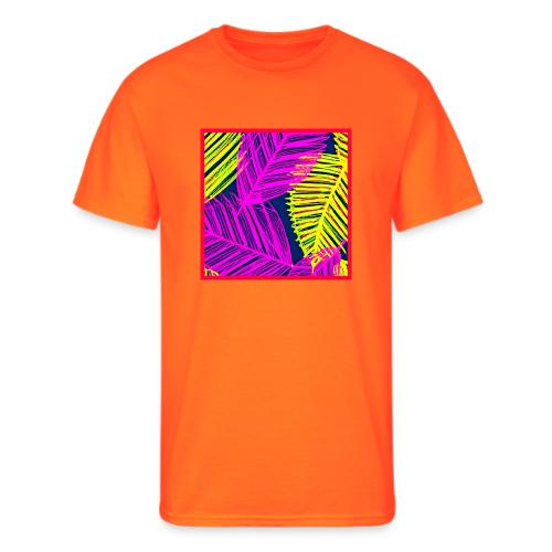 Neon Leaf Delight Chromatic Art - Men's 50/50 T-Shirt