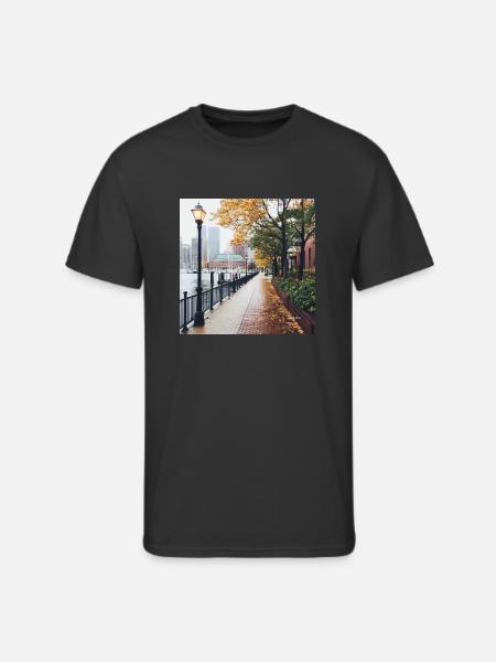 Boston, Massachusetts - Men's 50/50 T-Shirt - black