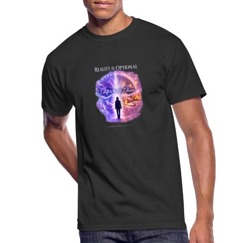 Reality Is Optional Cosmic Reality Shifting Portal - Men's 50/50 T-Shirt