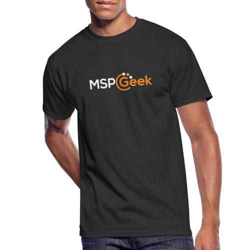 MSPGeek Full White Logo - Men's 50/50 T-Shirt