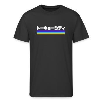 Tokyo City T-shirt - Men's 50/50 T-Shirt - black - Front - Jackson (183cm)