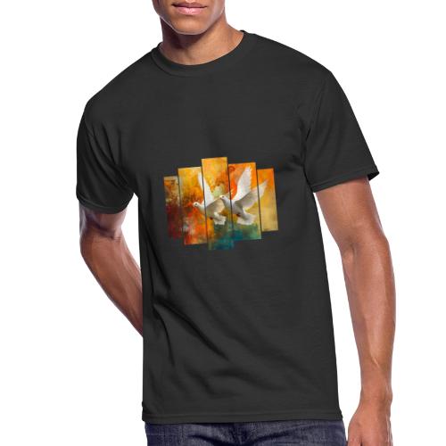 Wings of Peace - Men's 50/50 T-Shirt
