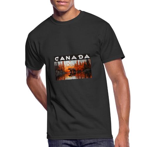 Canada Wilderness Art - Men's 50/50 T-Shirt