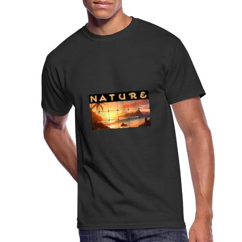 Nature: Tropical Twilight - Men's 50/50 T-Shirt
