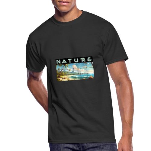 Nature: Sun-Kissed Shore - Men's 50/50 T-Shirt