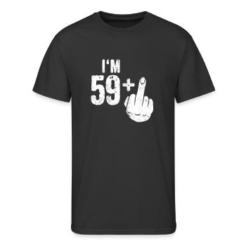 Funny 60th Birthday Shirt Bday Present Sixty - Men's 50/50 T-Shirt - black - Front - Jackson (183cm)