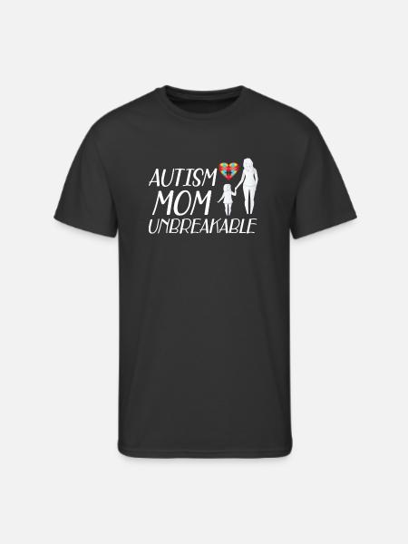 Autism Mom Unbreakable yellow - Men's 50/50 T-Shirt - black