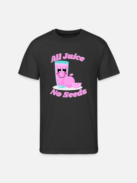 All juice no seeds - Men's 50/50 T-Shirt - black