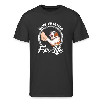 St Bernard Lover Saint Bernard Lover - Men's 50/50 T-Shirt - black - Front - Jackson (183cm)