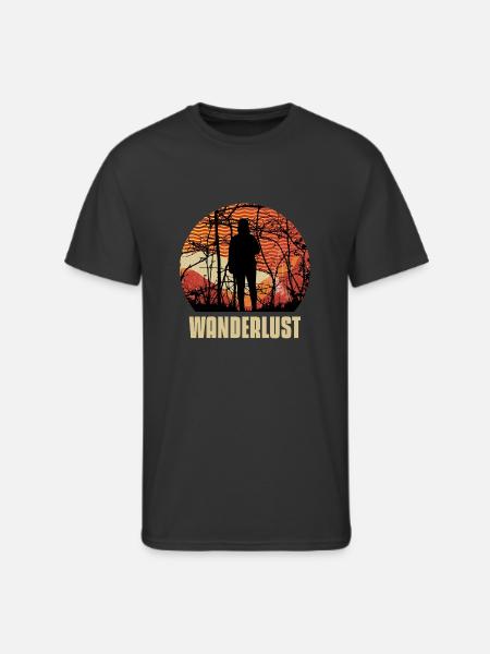 WANDERLUST#1 - Men's 50/50 T-Shirt - black