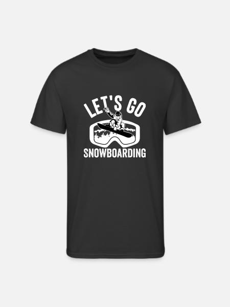 Let´s go Snowboarding - Men's 50/50 T-Shirt - black