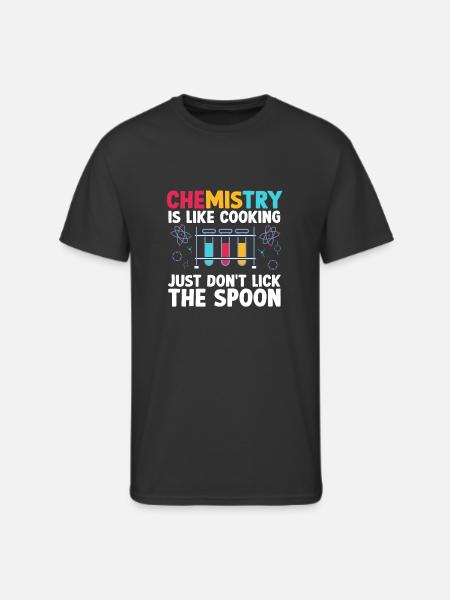 Chemistry Is like cooking just don't Funny - Men's 50/50 T-Shirt - black