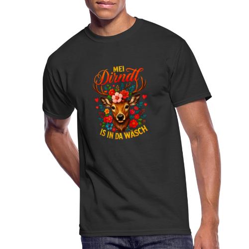 Mei Dirndl is in da Wäsch - Men's 50/50 T-Shirt