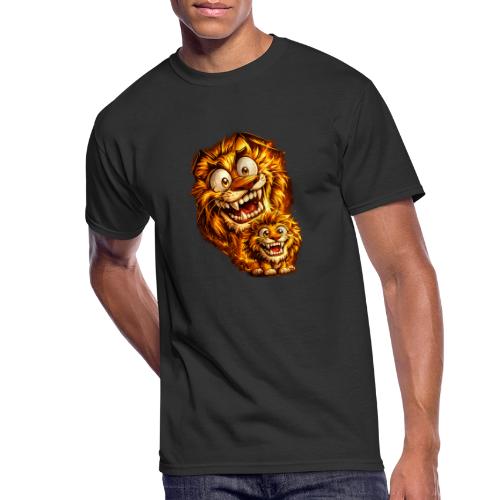 Crazy Double Lion Streetwear - Men's 50/50 T-Shirt
