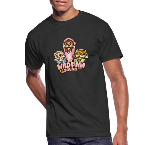 Wild Paw Squad Cute Animal Friends - Men's 50/50 T-Shirt