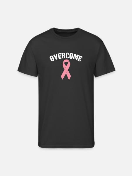 Overcome | Breast Cancer - Men's 50/50 T-Shirt - black