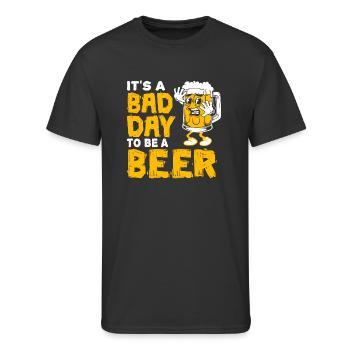 It s A Bad Day To Be A Beer Funny Drinking Beer - Men's 50/50 T-Shirt - black - Front - Jackson (183cm)