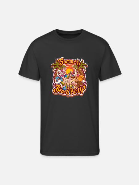 Summer beach party - Men's 50/50 T-Shirt - black