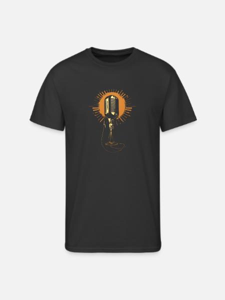 Microphone Retro Mic - Men's 50/50 T-Shirt - black